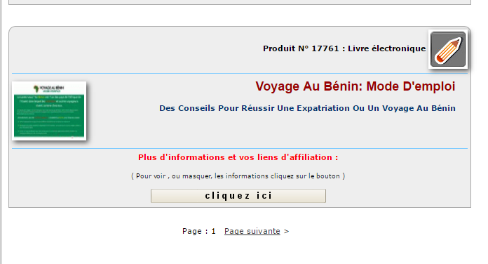 Gagner de l'argent avec le Guide Voyage Au Bénin mode d'emploi